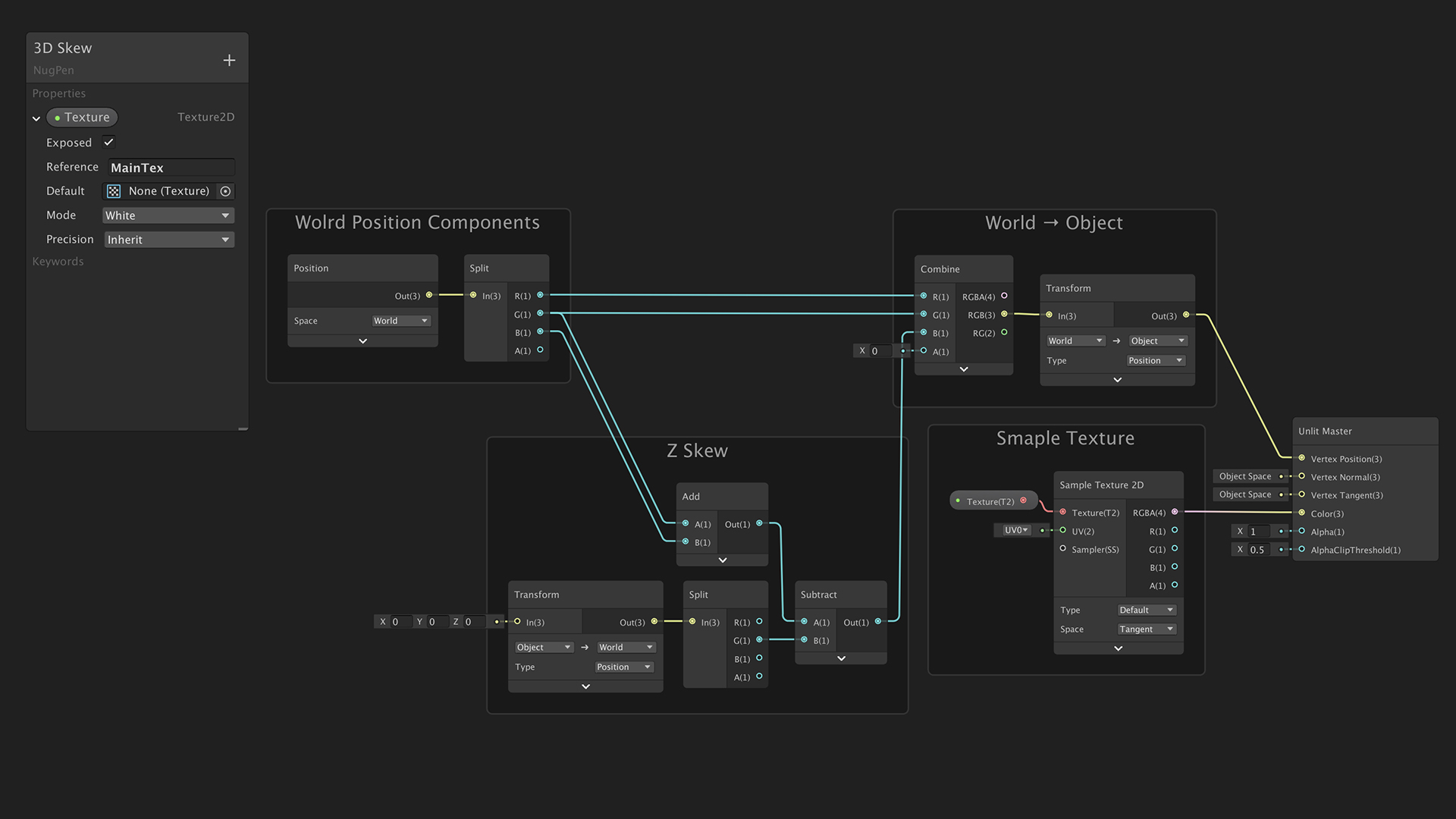 2.5D Game in Unity – Advanced Skew Shader