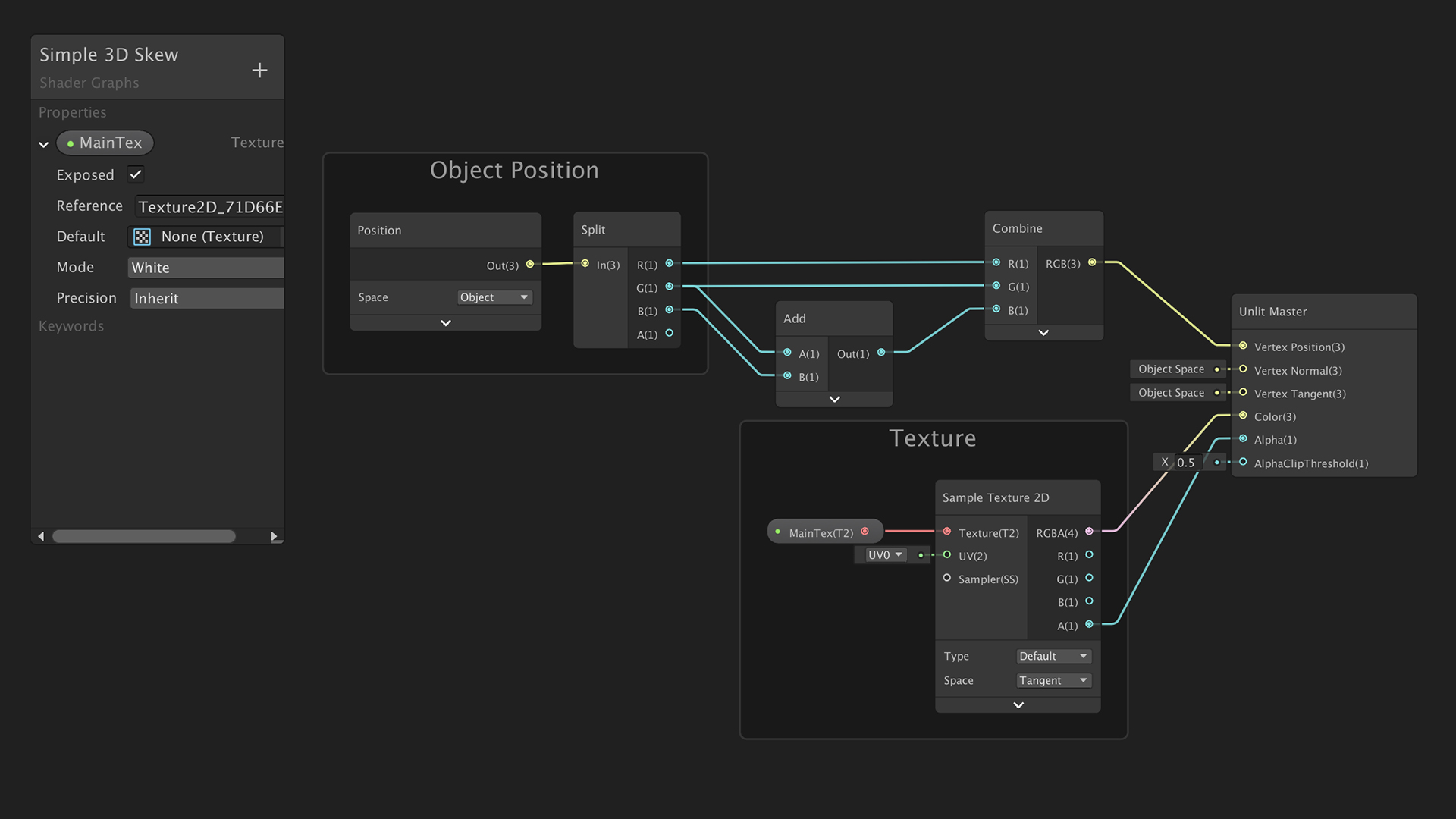 2.5D Game in Unity – Basic Skew Shader
