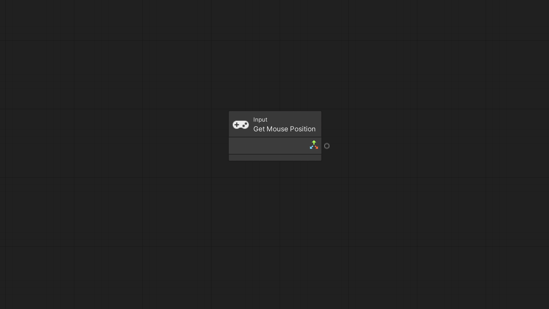 Unity Visual Scripting – Get Mouse Position node