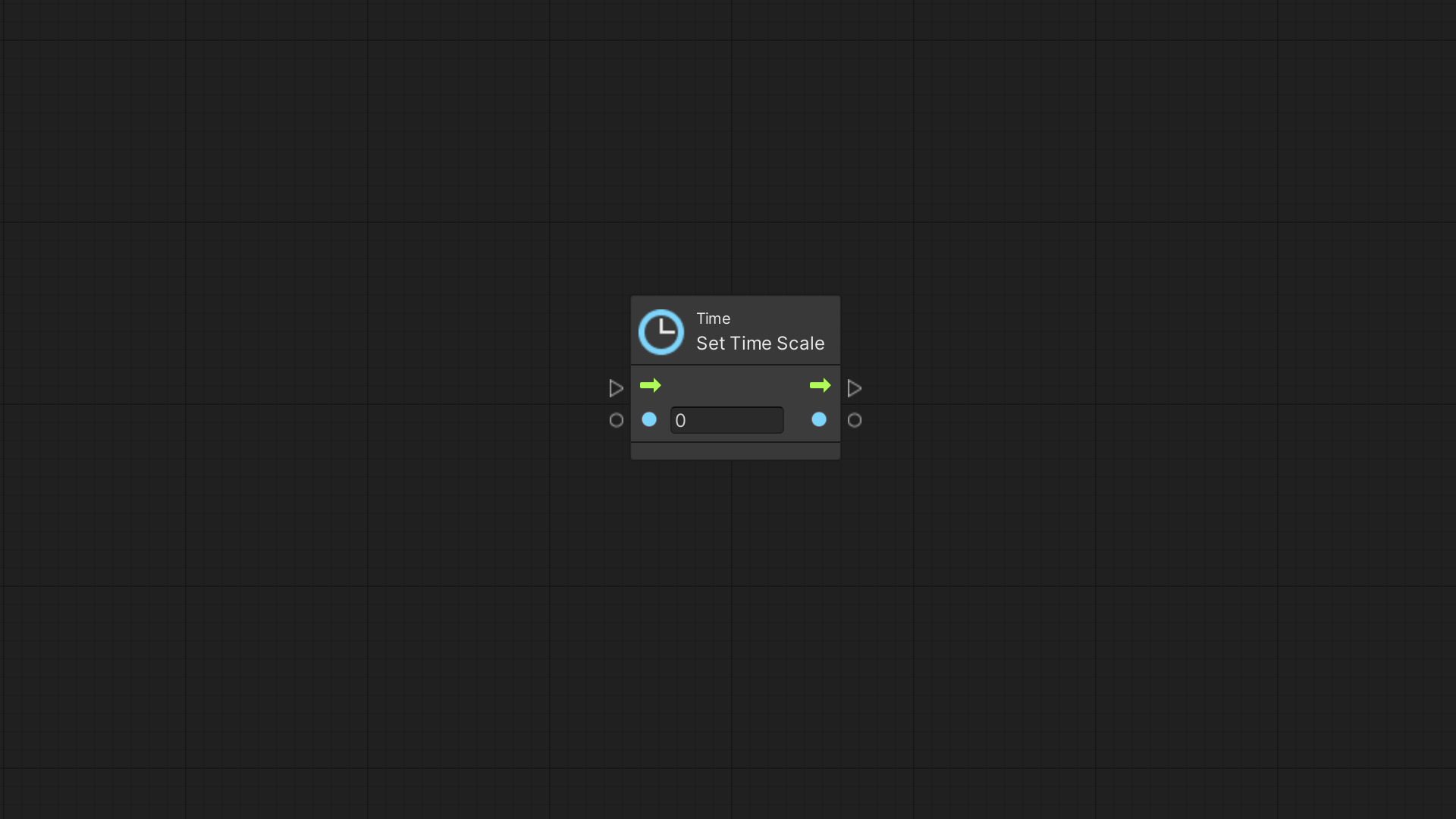 Unity Visual Scripting – Set Time Scale node