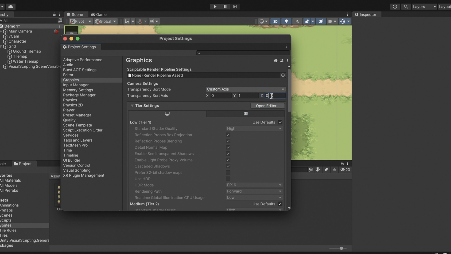 Custom Transparency Sort Mode