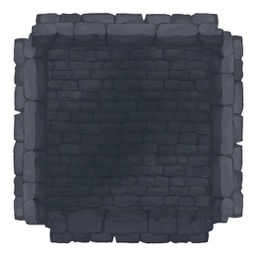 Bricks Wall Dark – Sprite Shape Profile