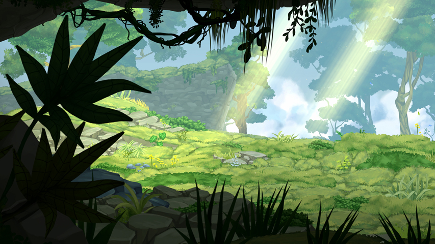 2D Hand Painted Jungle
